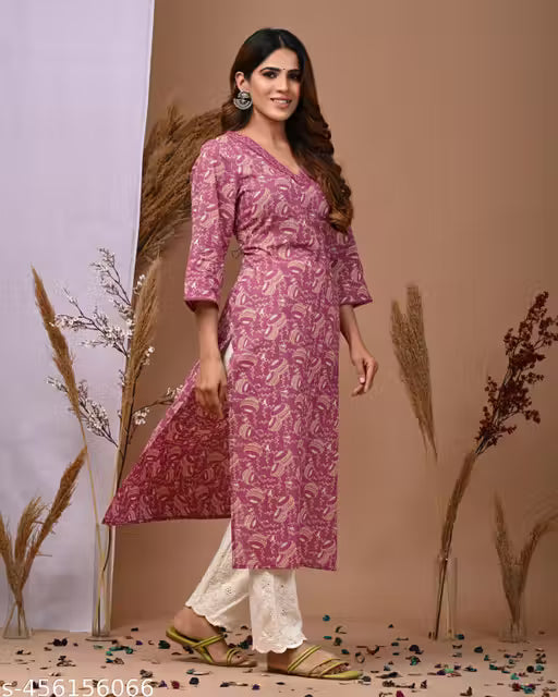 Printed Cotton Kurti For Festivals