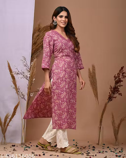 Printed Cotton Kurti For Festivals