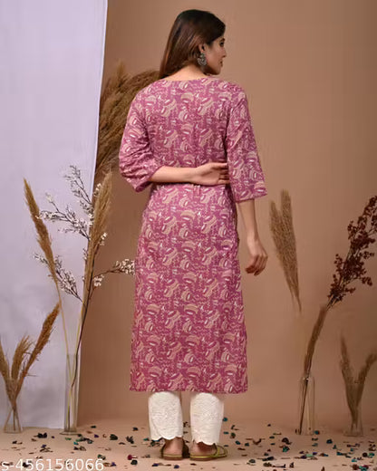 Printed Cotton Kurti For Festivals